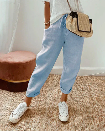 Lulu | Lichtgewicht broek