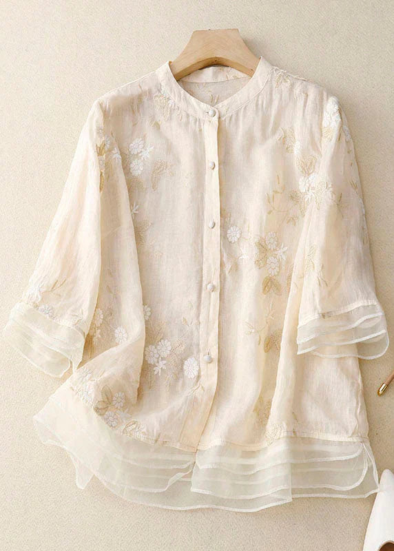 Madison | Elegante geborduurde blouse 