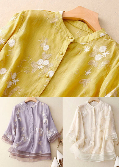 Madison | Elegante geborduurde blouse 
