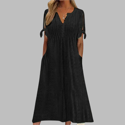 Meli | Casual jurk met strikmouwen 