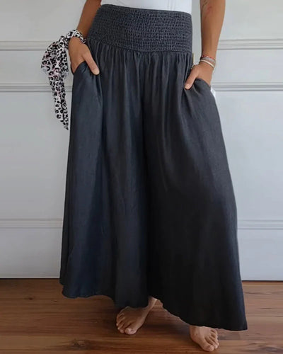 Miranda | Broek met elastische taille 