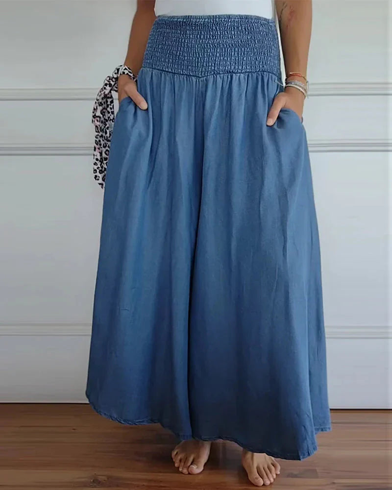 Miranda | Broek met elastische taille 