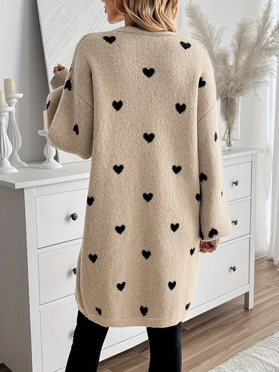 Ria | Hartjesprint Cardigan 