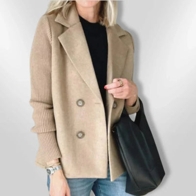 Savannah | Casual jas met knopen 
