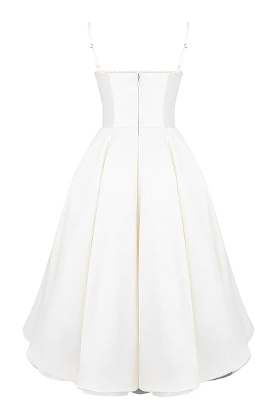 SELENE MIDI DRESS - WHITE