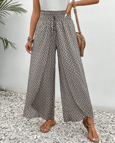 Siena | Relaxte broek met wijde pijpen 