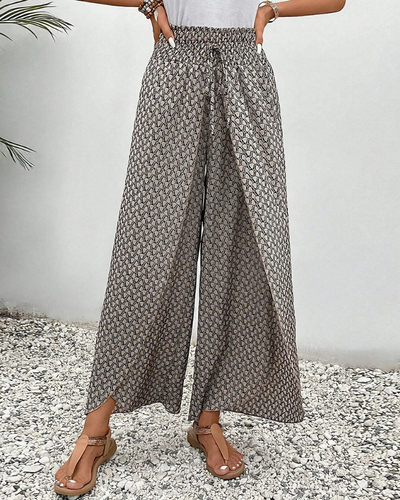 Siena | Relaxte broek met wijde pijpen 
